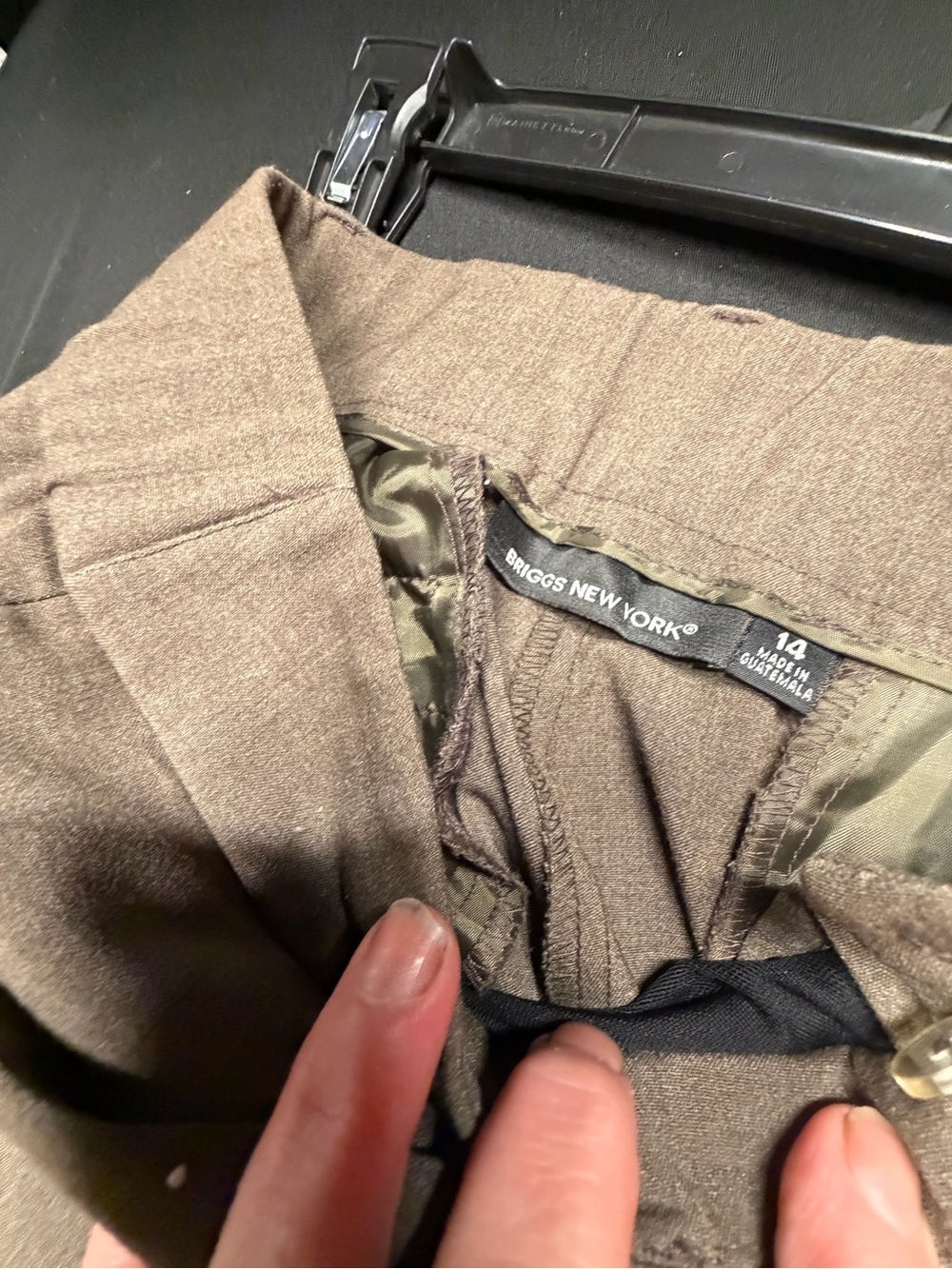 Briggs New York Brown Wool Blend Dress Pants